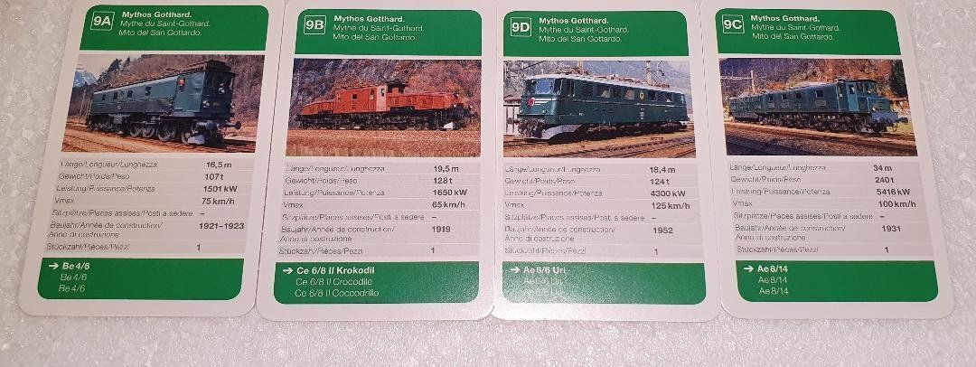 Giochi: SBB - CFF - FFS   -   Jeu de Famille Quartett – Nuovo e nell'imballaggio originale da Delémont venduto da Domdom1 1