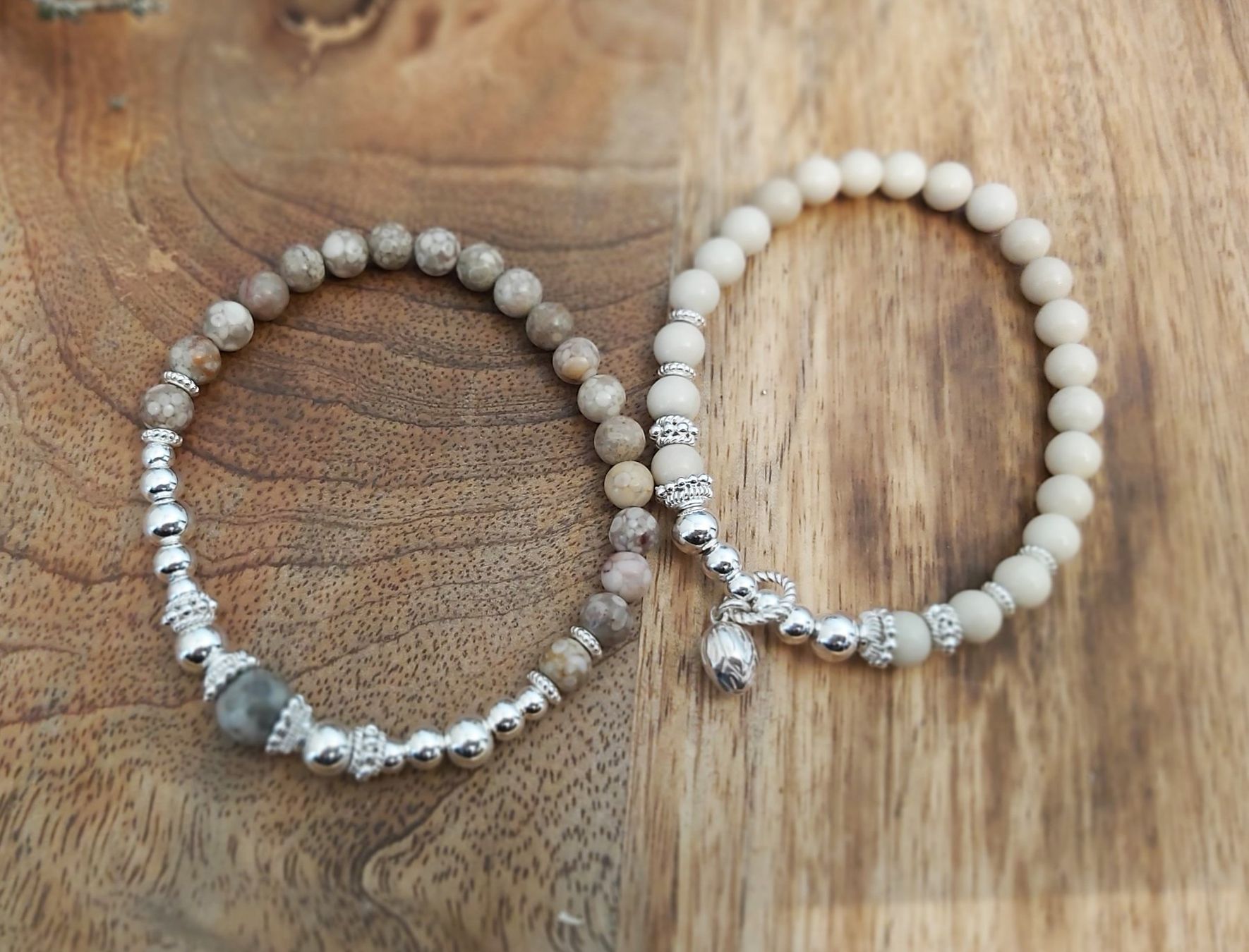 Bracciali & Braccialetti: VANESSA: Kombiarmband écru – Nuovo e nell'imballaggio originale da Mühlethal venduto da nicita-modeschmuck 3