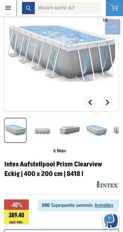 Piscines: Intex Prism Clearview Aufstellpool – D'occasion à Lengnau BE par Madfinger 4