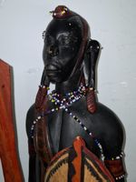 Afrikanischer  Krieger, Holzschnitzerei , grösse 56 cm