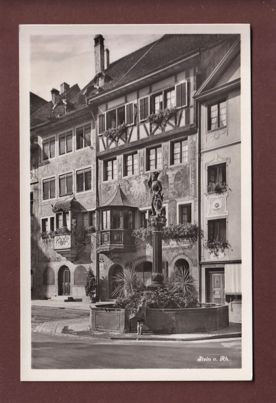 Ansichtskarten: STEIN AM RHEIN - Brunnen – Gebraucht aus Pully von nicecards