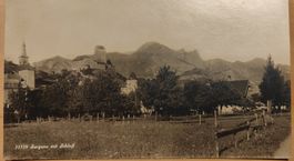 Sargans mit Schloss um 1930