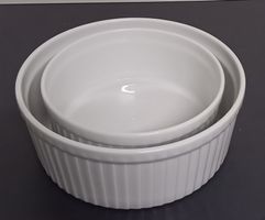 SET AN 2 *GRATIN - SCHALEN* 1 X L'THAL/DM 15/19/H 6/7CM/INT.