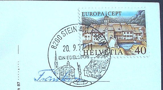Cartoline postali: ESCHENZ Flugaufnahme – Usato da Jona venduto da philajona 1