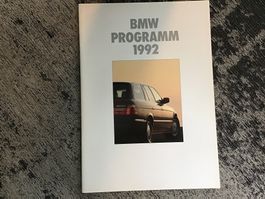 BMW Programm 1992 Verkaufsprospekt 26 Seiten 2/91