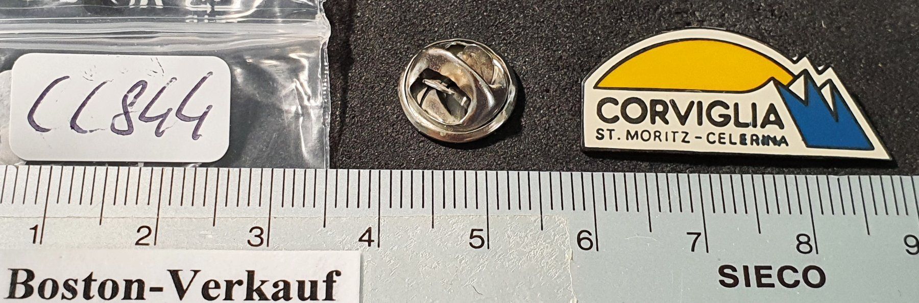 Placchette & Badge: CC844 - Pin St. Moritz / Celerina Graubünden CORVIGLIA – Usato da Reinach BL venduto da Boston-Verkauf 1
