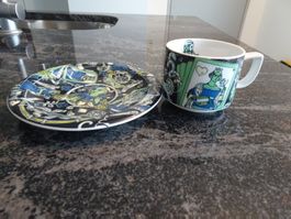 BOPLA TASSE MIT UNTERTELLER  ORGINAL NEUWERTIG VERSAND MÖGLI