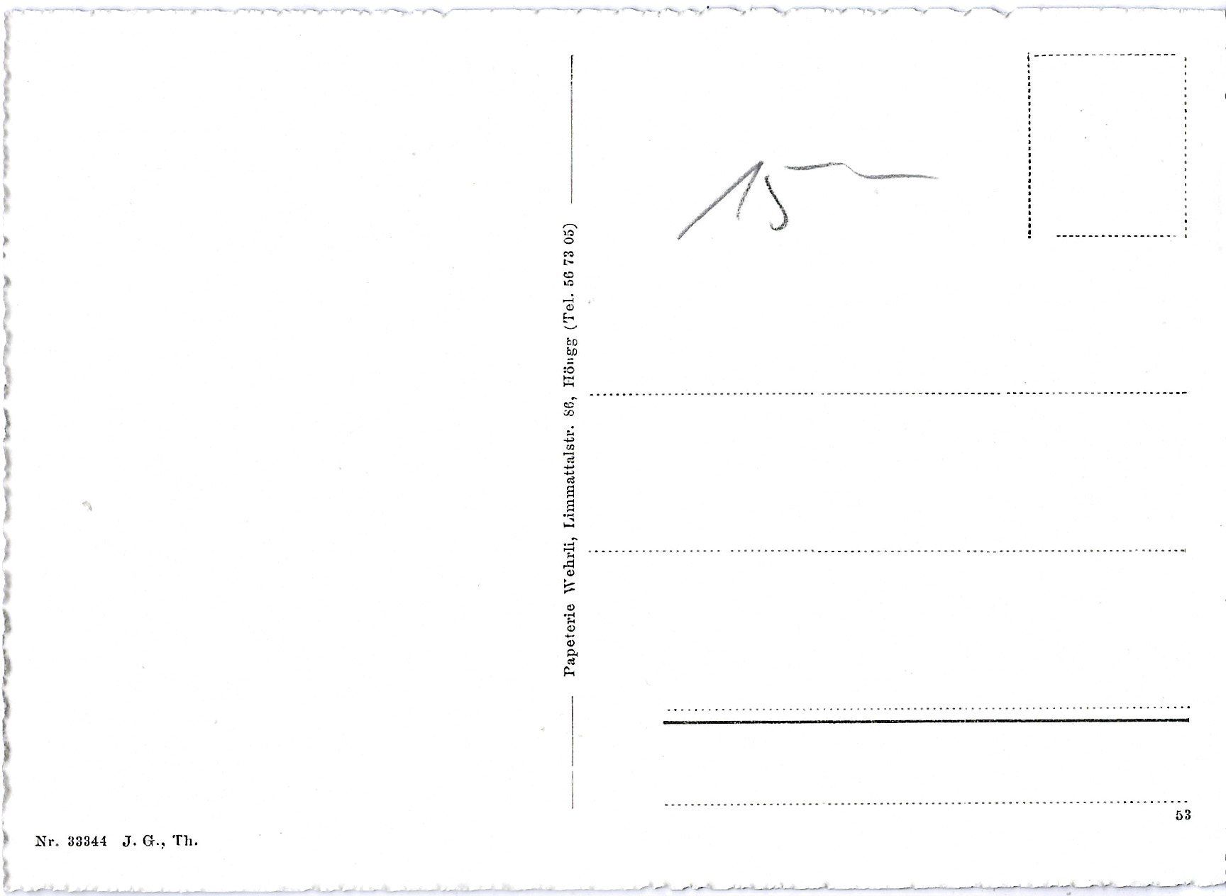 Cartoline postali: Zürich-Höngg – Usato da Bütschwil venduto da Jackson1A 1