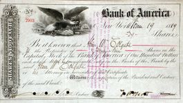 Bank of America, New York - 1889