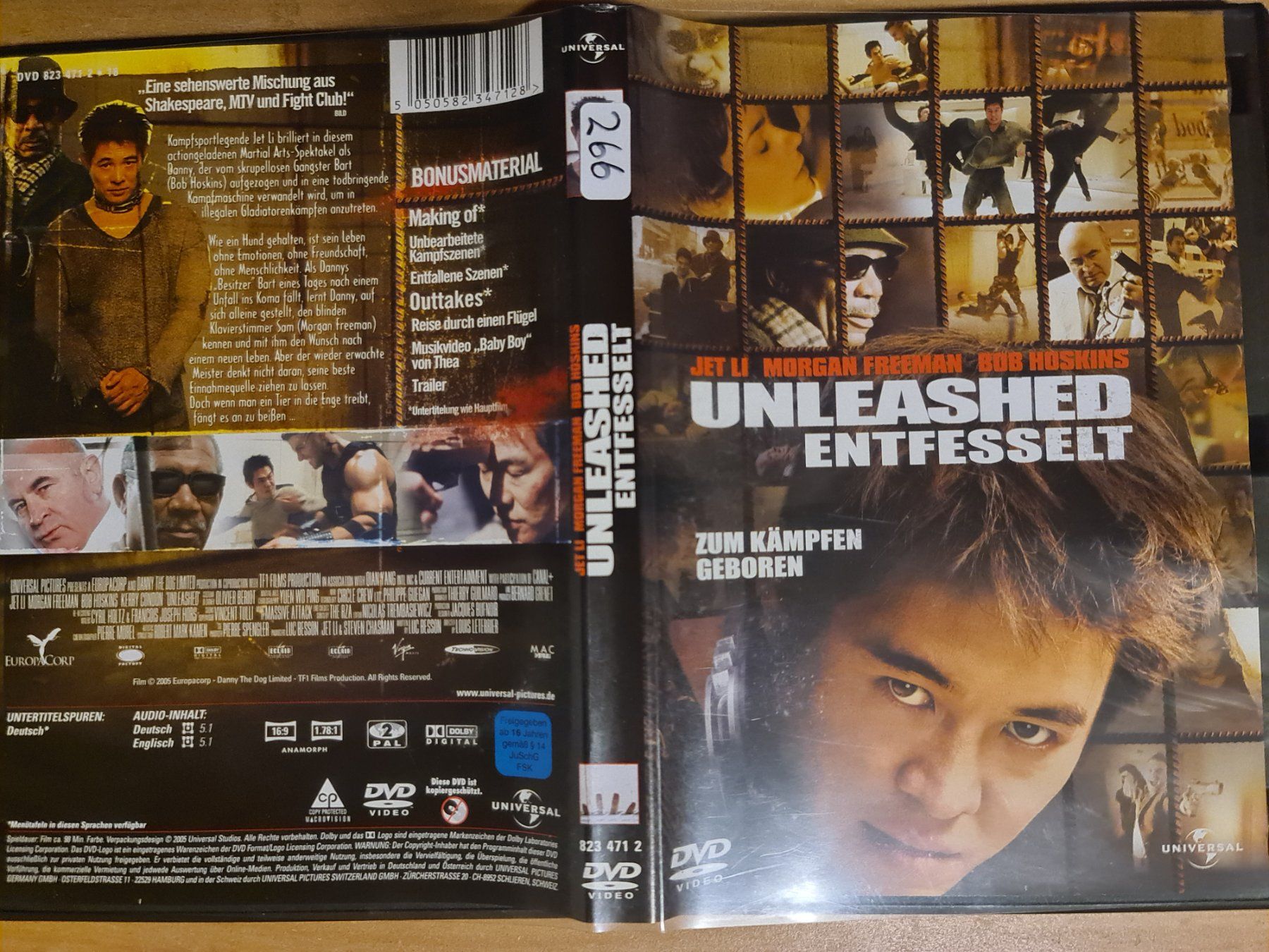 Tutti i DVDs: DVD Unleashed Entfesselt Jet Li Morgan Freeman – Usato da Dintikon venduto da Vexi