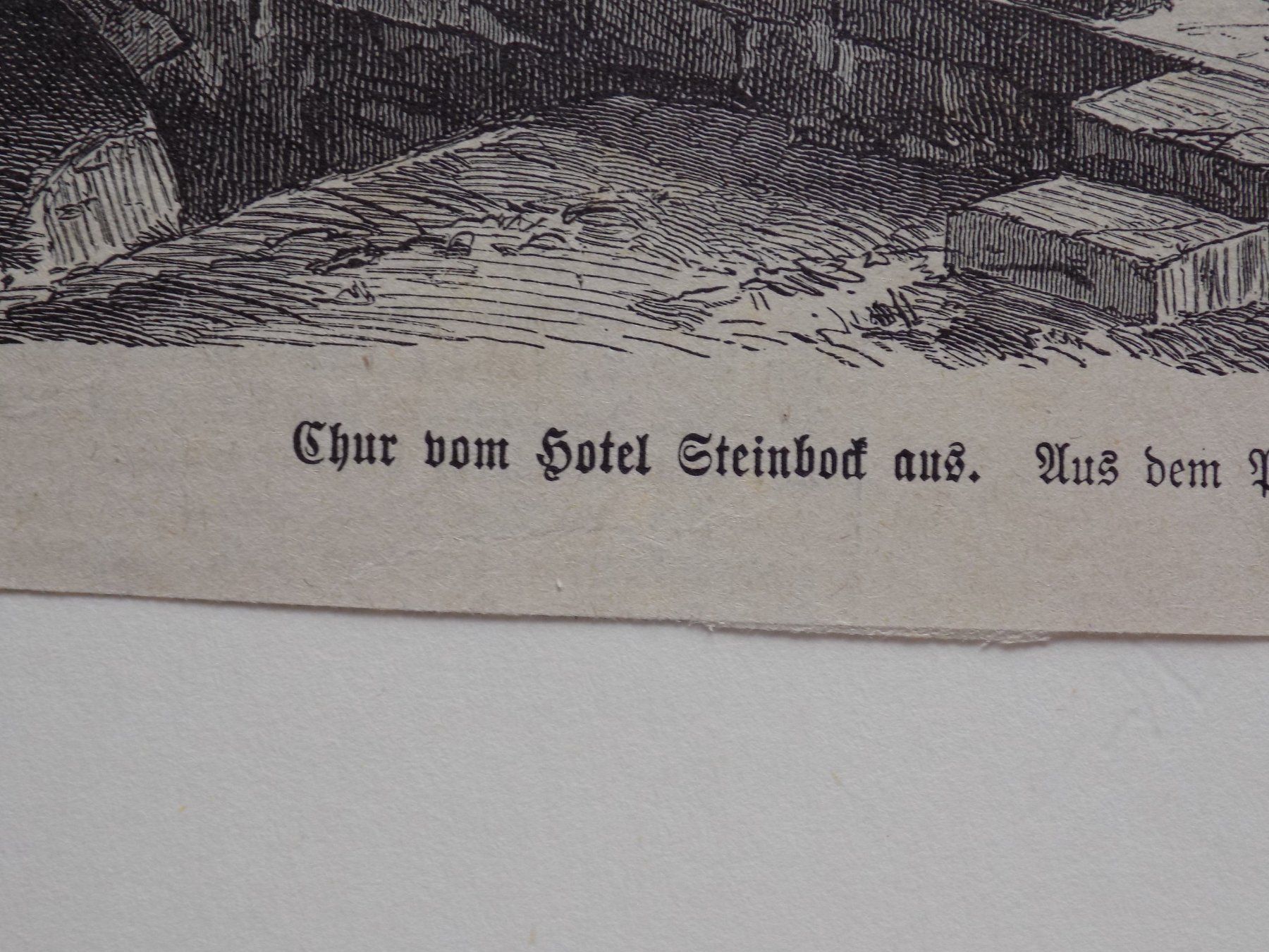 Incisioni: Chur vom Hotel Steinbock aus – Usato da Risch venduto da Rischli15 1