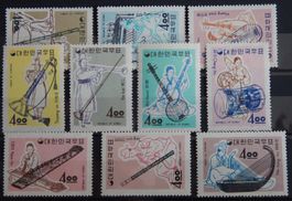 Korea Corea Kat. 406-415 ** 1963 Kat. 60 Euro selten