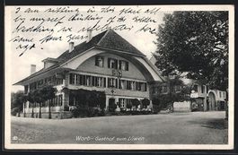 AK Worb, Gasthof zum Löwen, 1933
