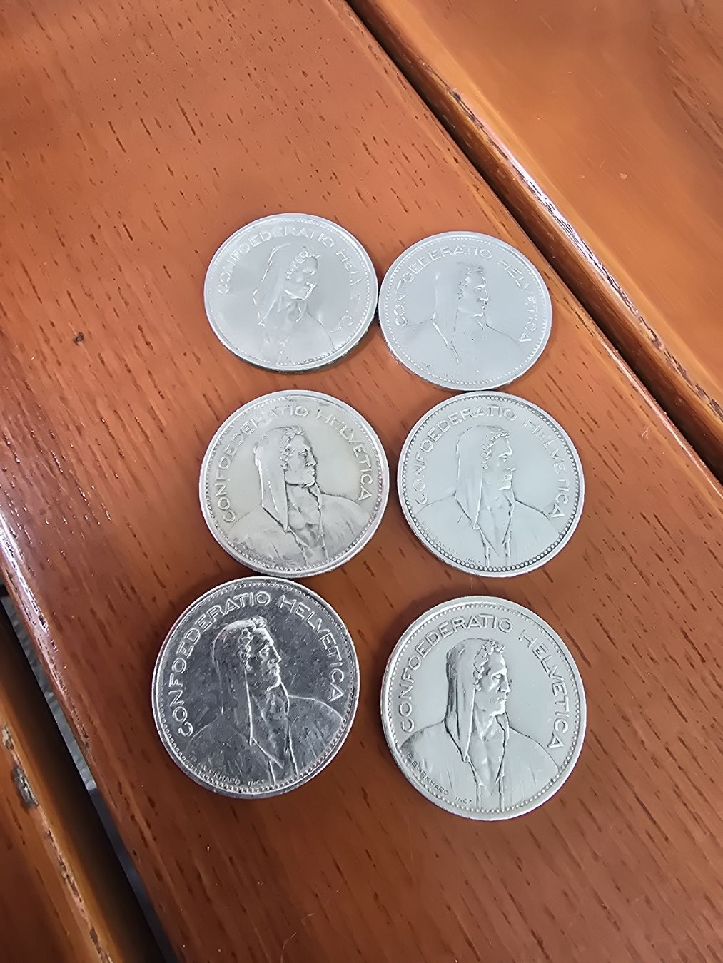 Tutti le monete: Lot Silber 5Liber 6Stk – Usato da Pfäffikon SZ venduto da 26.4.14.17.25 4