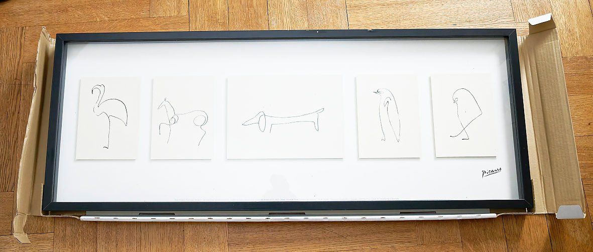 Ikea Cornici: Original verpackter IKEA Rahmen Olunda - Picasso Bilder – Difettoso da Bern venduto da Maccalvin