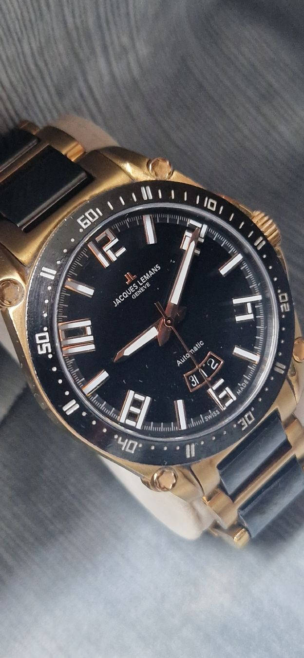 Jacques Lemans Uhren: Jacques Lemans Automatic Herrenuhr  – Neu (gemäss Beschreibung) aus Reiden von Flohmarkt-77 7