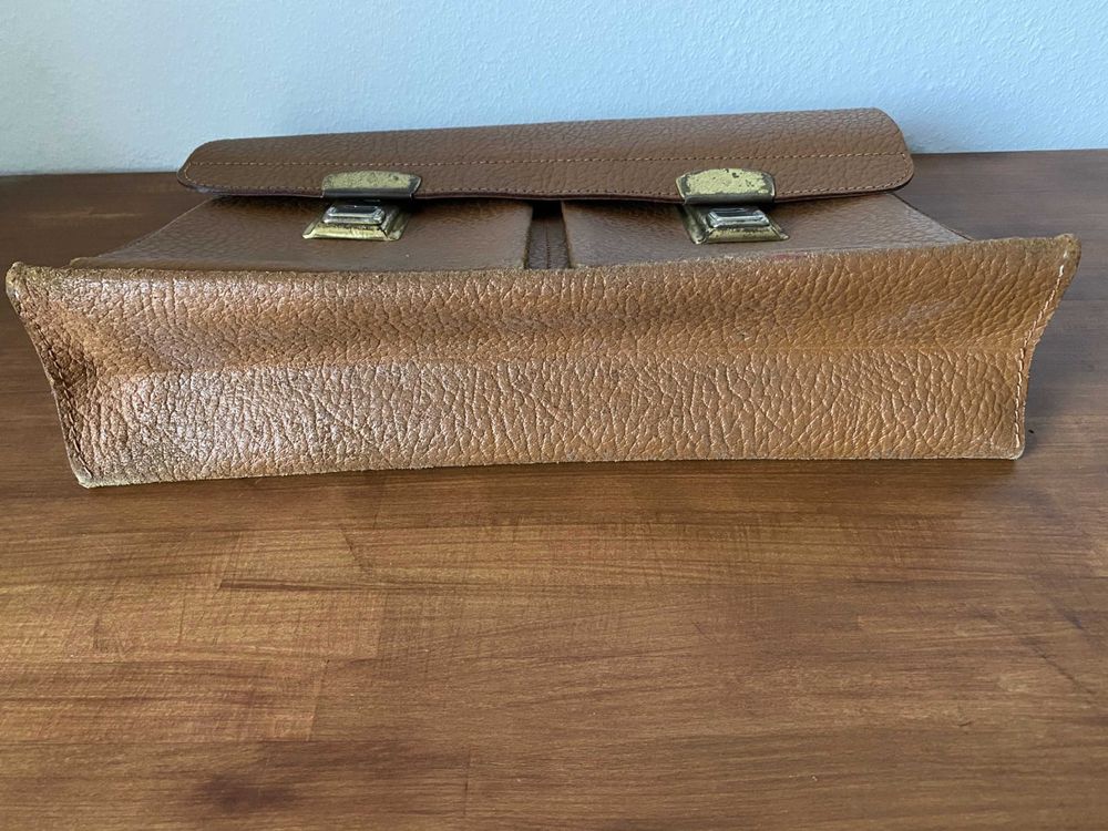 17zoll Herren Laptop Aktentasche Echt Leder Business Arbeitstasche Umhängetasche