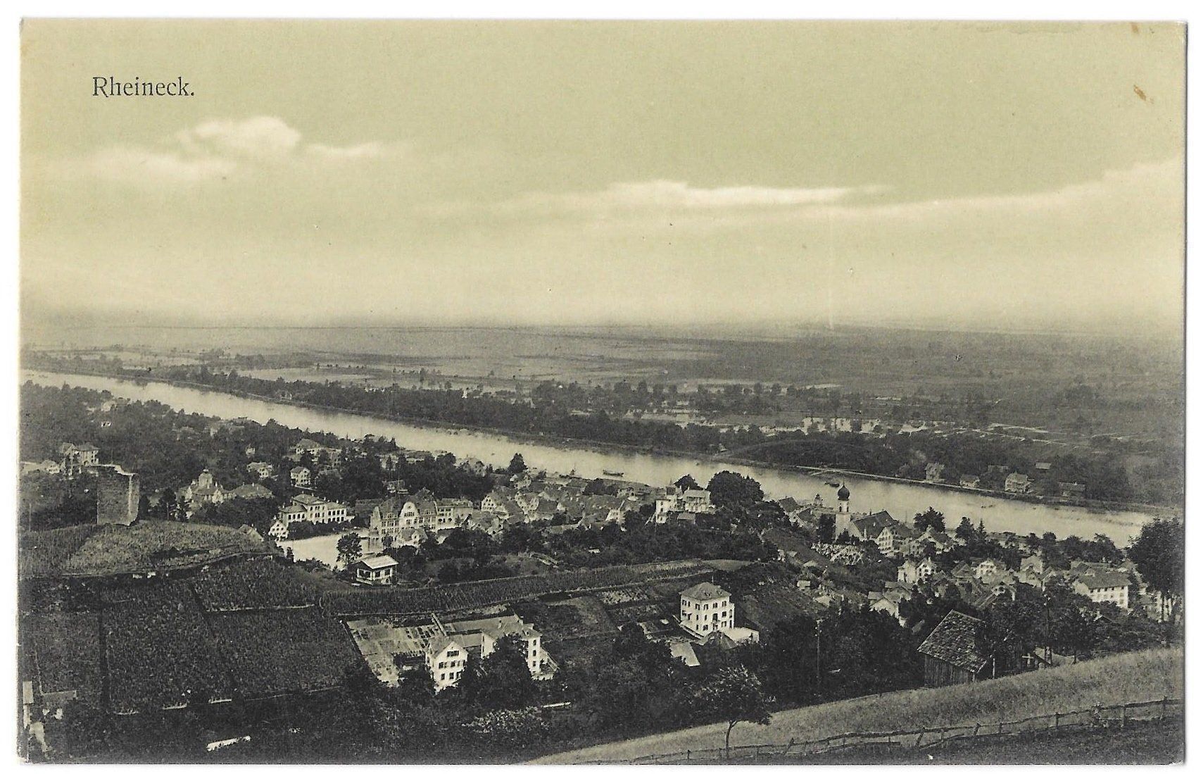 Cartoline postali: Rheineck Gesamtansicht – Usato da Olten venduto da clotaldi