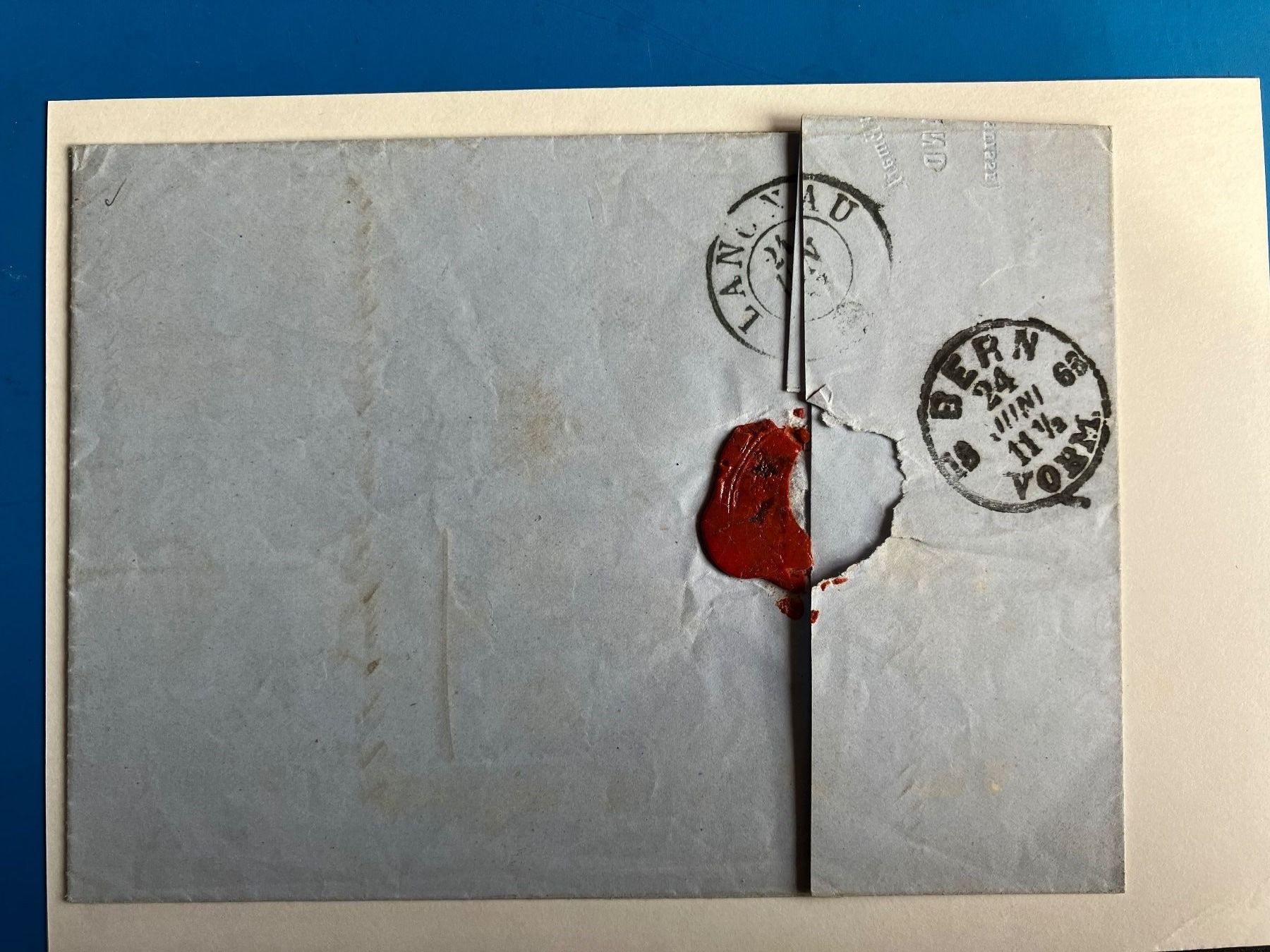 Tutti i francobolli: Sonvillier Stempel-Lot 1863 – Usato da untervaz venduto da Wingert 3