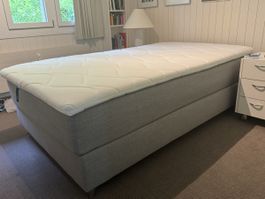 Boxspring-Luxus-Bett 210 x 120 Svane elektrisch top Zustand