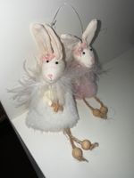 2 kleine süsse weiche Osterhasen zum Hinhängen
