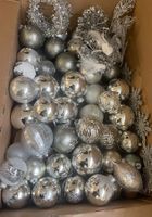 Edles Weihnachtsdeko-Set in Silber & Champagner