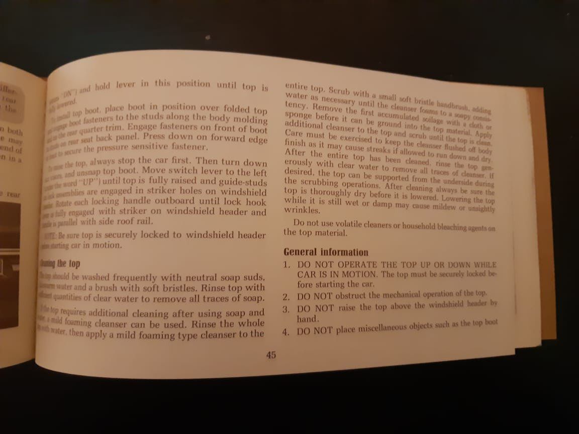 Cadillac Documenti: Betriebshandbuch;   1968 Cadillac – Usato da Dulliken venduto da Airliner2 3