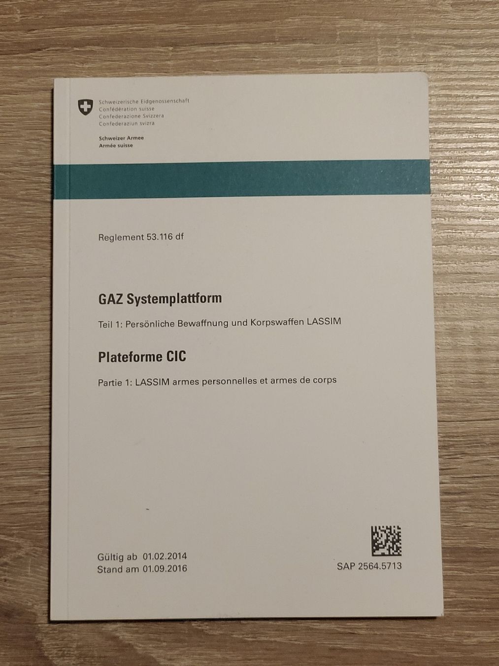 Libri: Reglement "GAZ Systemplattform" DEU-FRA – Nuovo (secondo la descrizione) da Massongex venduto da Jalon71