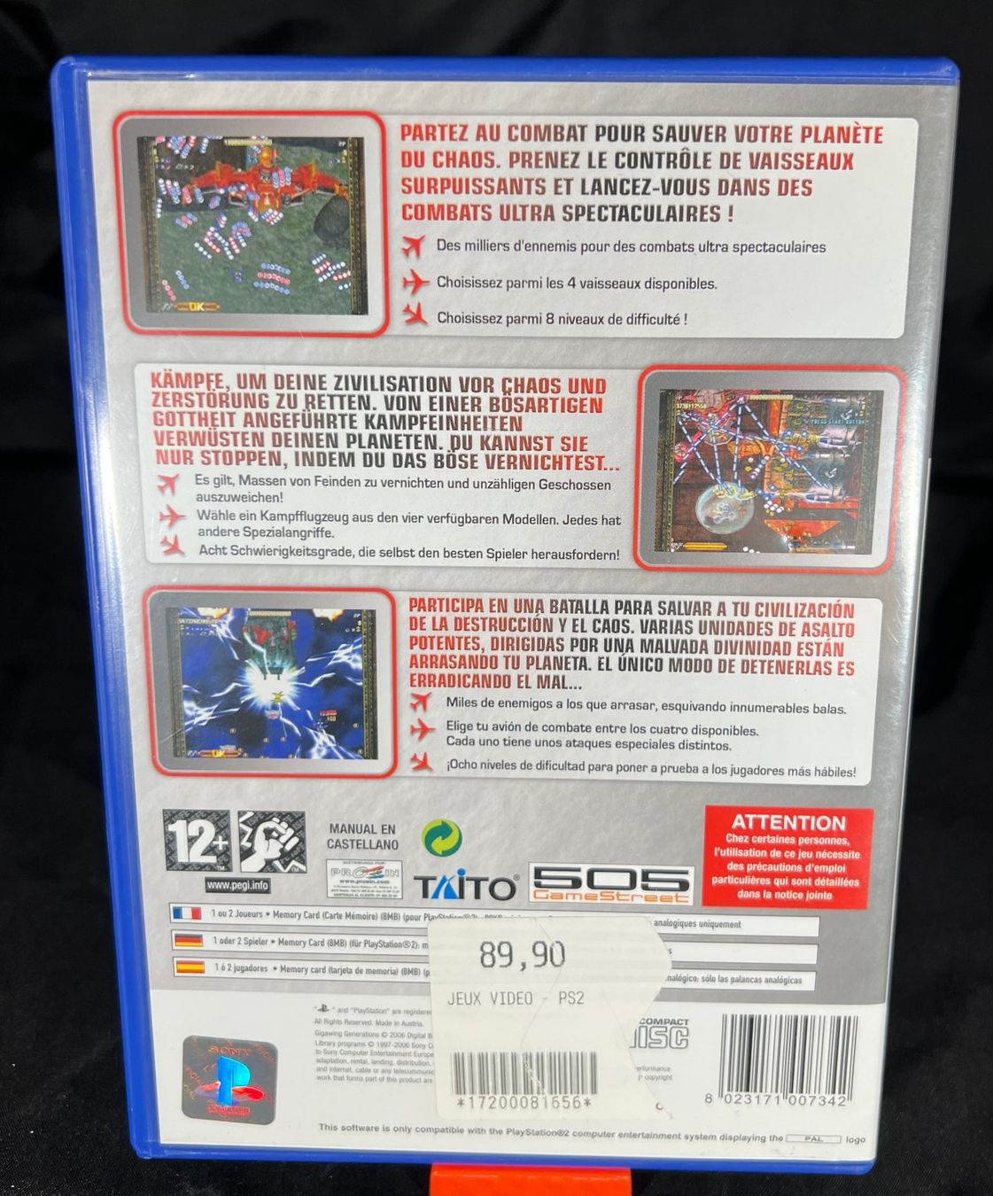 Sony Giochi: Jeux Sony PS2 : Gigawing Generations – Usato da Biel/Bienne venduto da new-life 1
