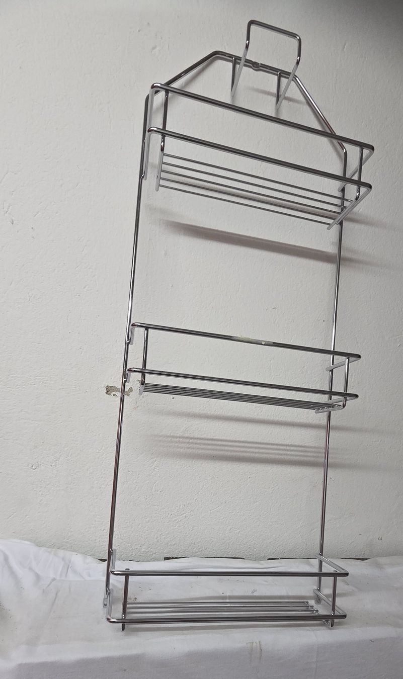 Scaffali: Metall Gestell Chrom mit 3 Ablage Korb Plus Nr. 21 – Nuovo (secondo la descrizione) da Niederbipp venduto da Trude04 1