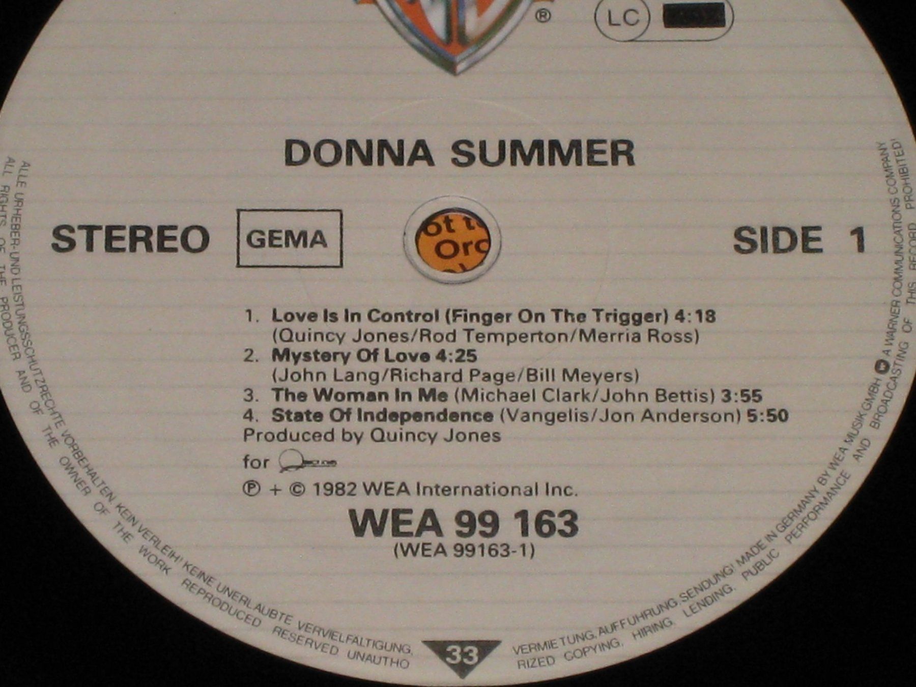 Vinyles: LP - DONNA SUMMER – D'occasion à Steckborn par Quo7 1