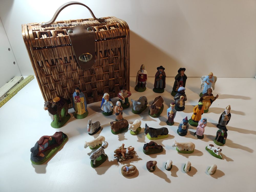 2x Aufbewahrungsbox Für Weihnachtsfiguren Bis 40,6 Cm | Transparent, Mit Trennwänden | Nussknacker, Weihnachtsmänner