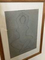 Margrit Gsell-Heer Original Zeichnung, gerahmt, signiert.