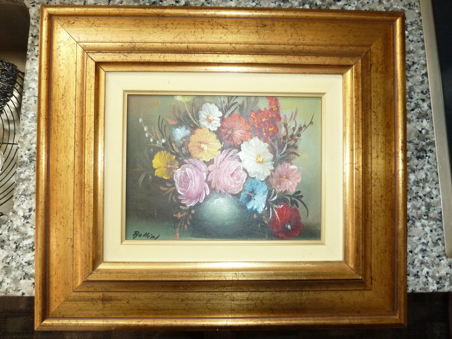 Dipinti: Bild "Blumenarrangement in einer Vase" – Usato da Weinfelden venduto da Frosch467 1