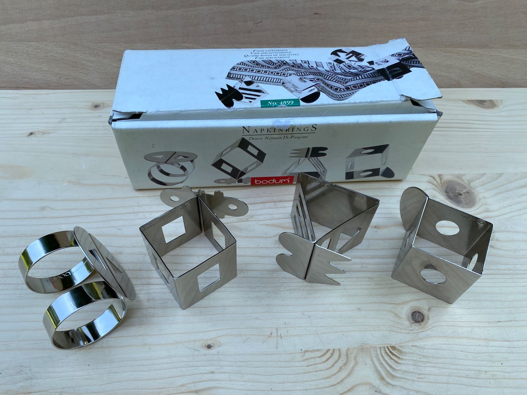 Bodum Sonstige Dekorationen & Accessoires: 4 schöne Vintage Bodum Serviettenringe – Gebraucht aus Feldbach von Olive1 7