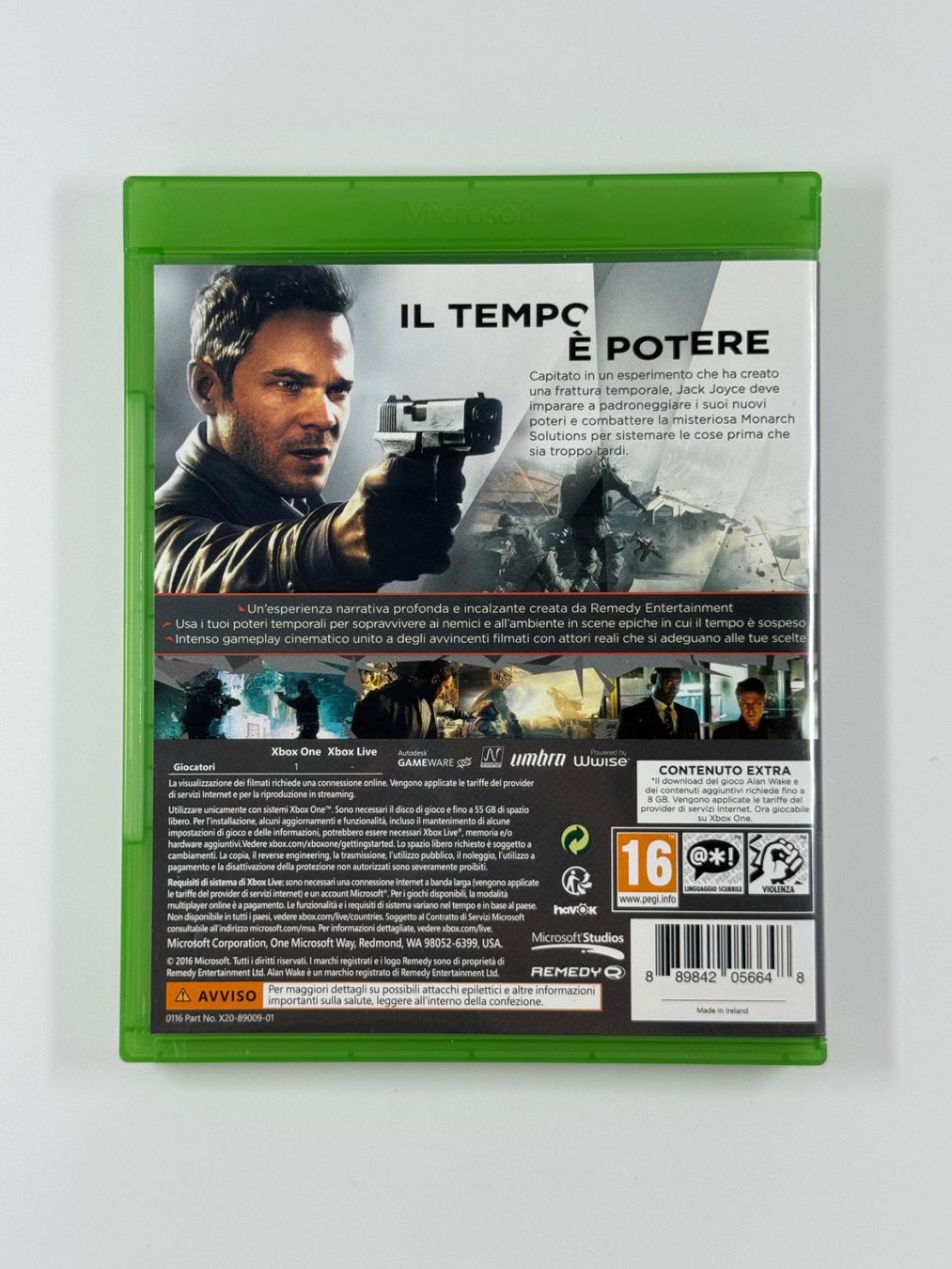 Microsoft Giochi: XBOX ONE Spiel: QUANTUM BREAK (IT) – Nuovo (secondo la descrizione) da Soyhières venduto da Spartan117 1