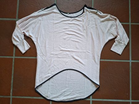 Chicorée; rosa Pullover mit Schulterdetail Gr. S