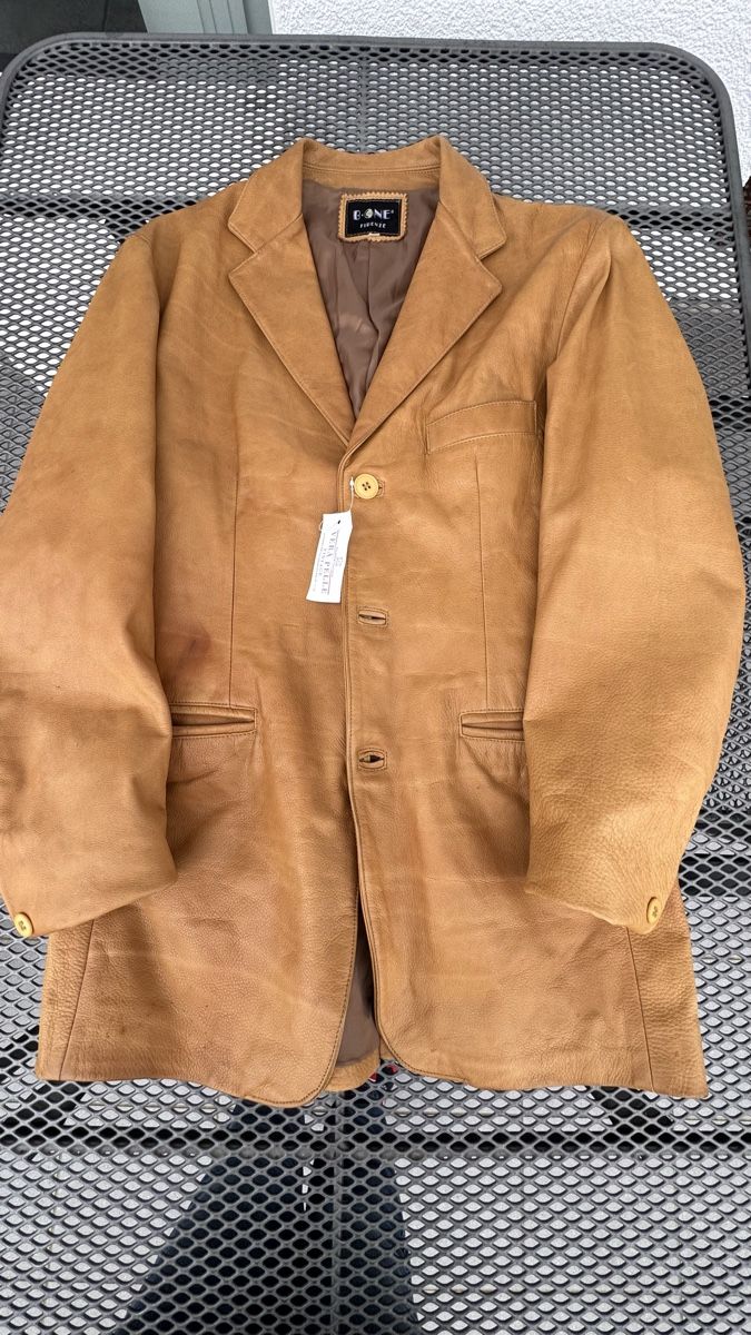 Giacche: Beige Lederjacke – Nuovo (secondo la descrizione) da seuzach venduto da silence4 1