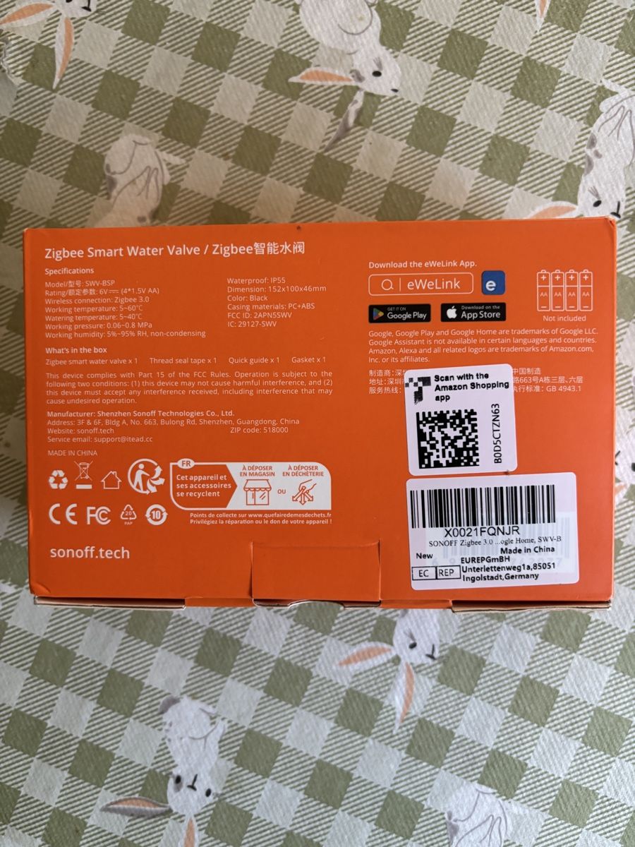 Sonoff Systèmes de contrôle: SONOFF Smart Bewässerungscomputer, Modell SWV-BSP – Neuf avec emballage d'origine à Jona par WaJaggi 1
