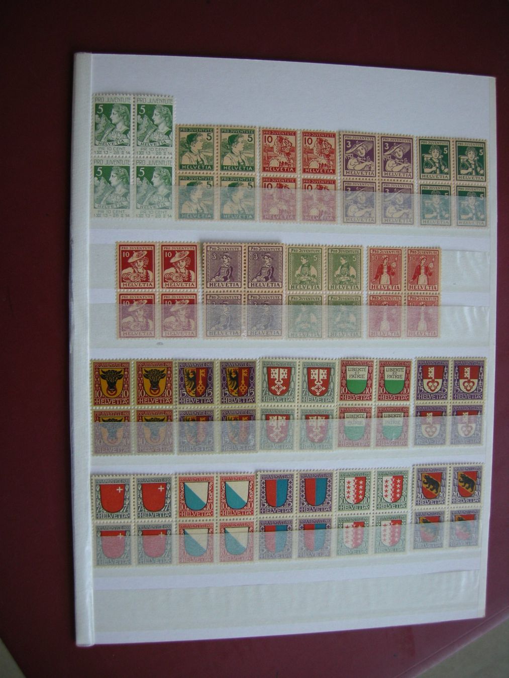 Tutti i francobolli: 1913-1960 PRO JUVENTUTE, 4er BLOCK POSTFRISCH/**, complet – Nuovo (secondo la descrizione) da Eschenbach SG venduto da eDaisy