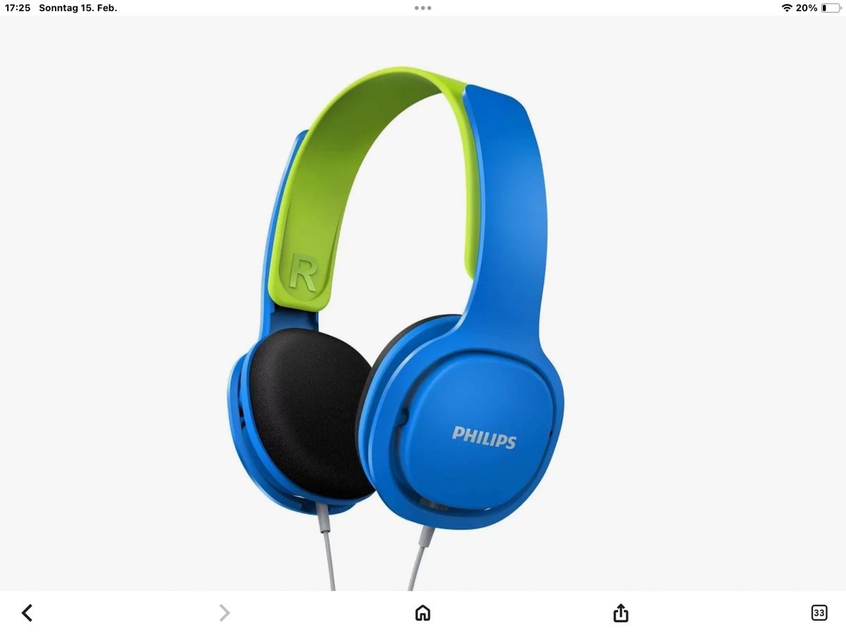 Philips Cuffie: Philips Kinder Kopfhörer SHK2000 – Usato da Waldkirch venduto da Blondie13