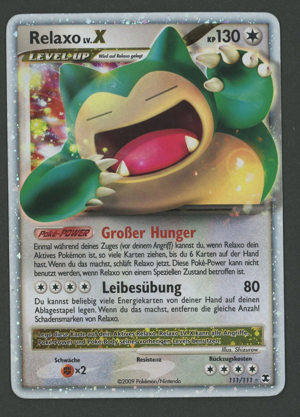 Pokémon Carte collezionabili: Relaxo Lv.X 111/111 DE ab 1.- – Usato da Rupperswil venduto da gengarbasar