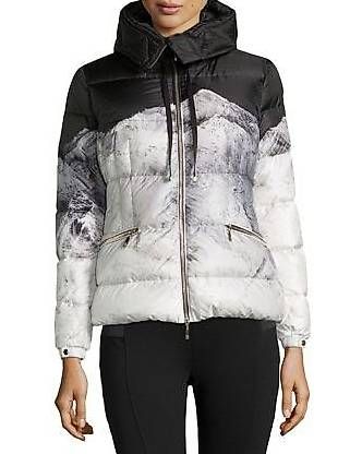 Moncler Mountain Print Ski Jacket Size S
