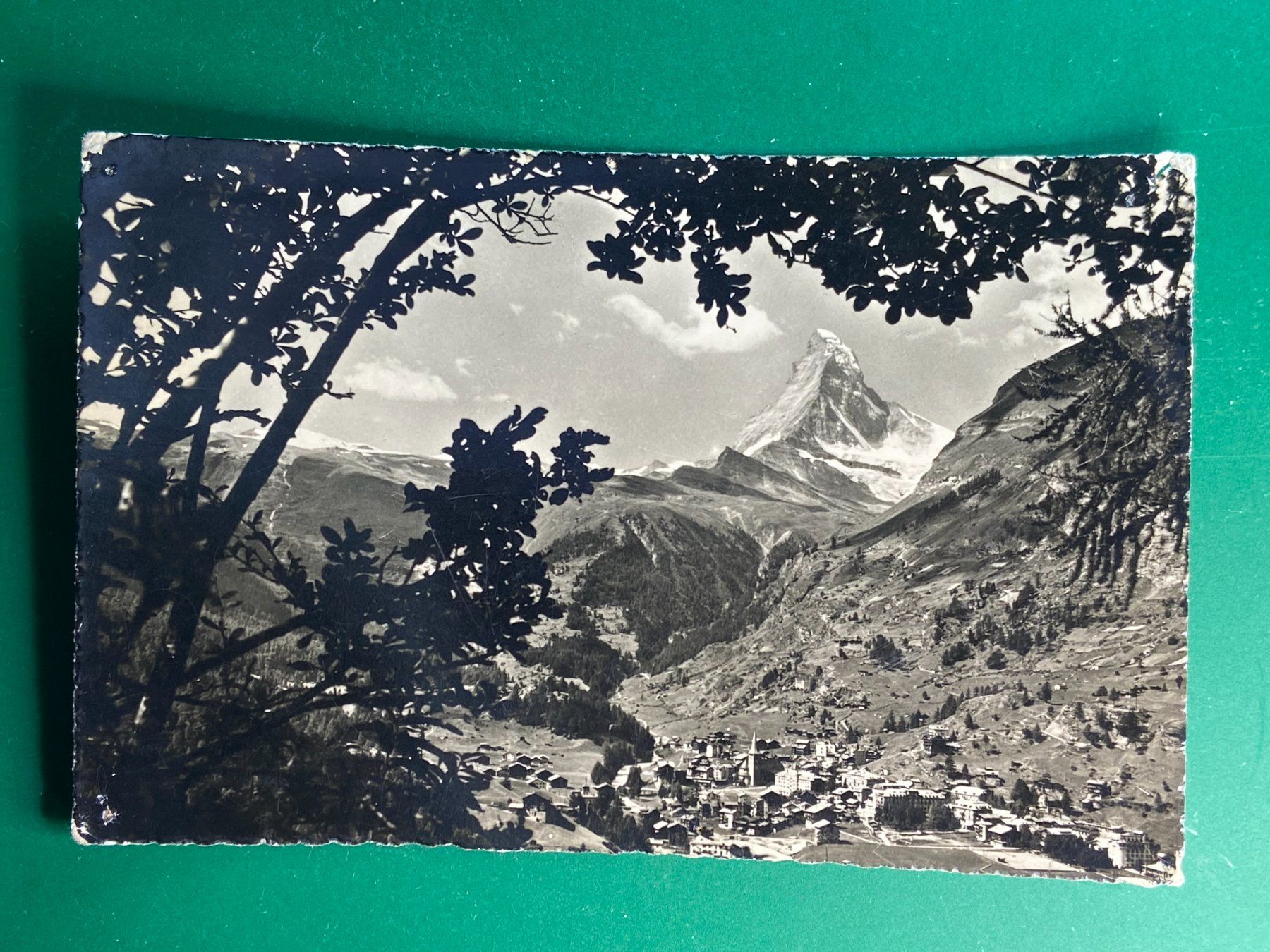 Ansichtskarten: Zermatt mit Matterhorn – Gebraucht aus Steg VS von danwer74