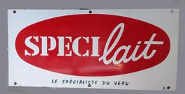 Vecchia insegna pubblicitaria smaltata