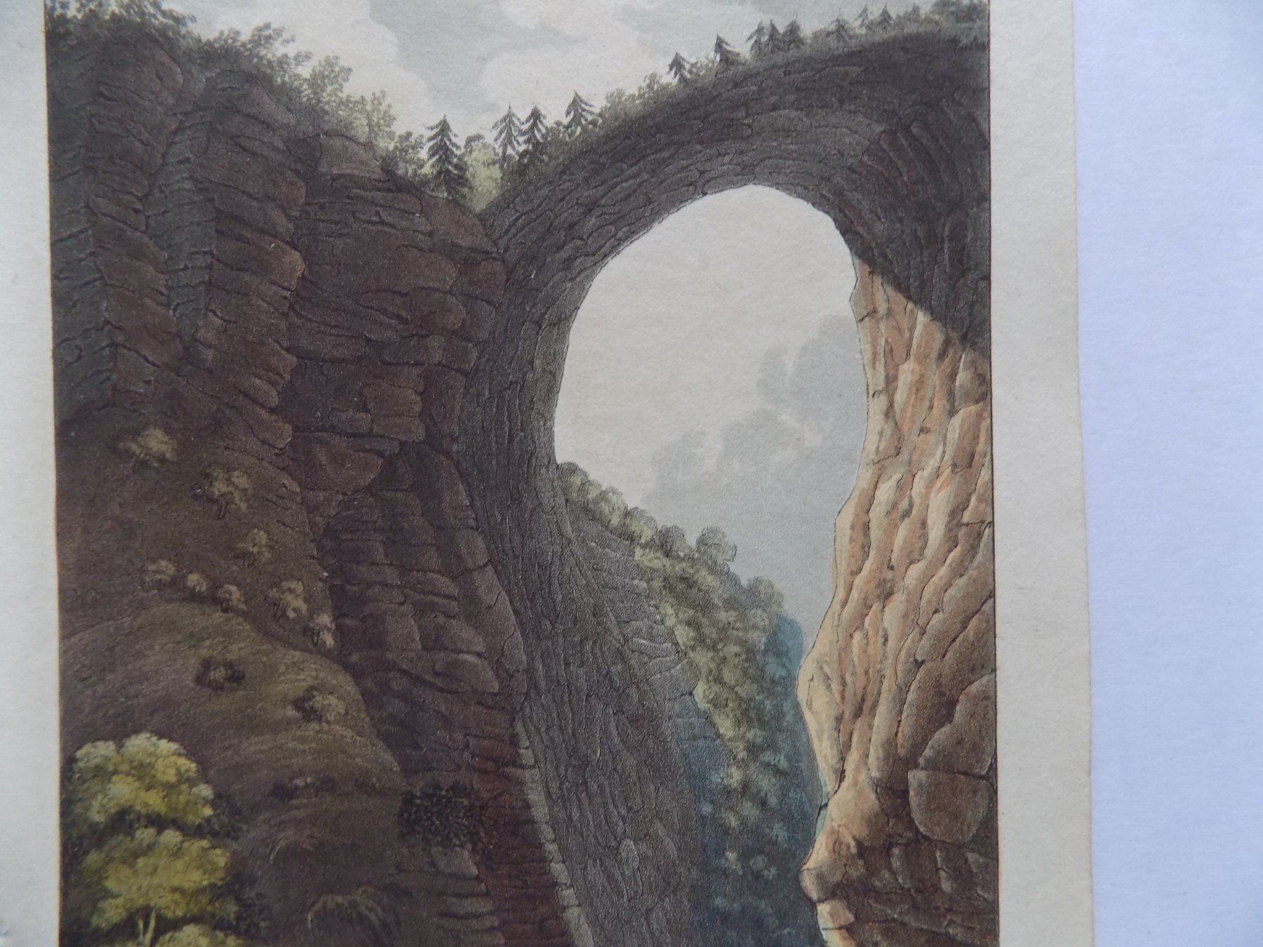 Incisioni: Natural Bridge Kupferstich – Usato da Risch venduto da Antikfee 4