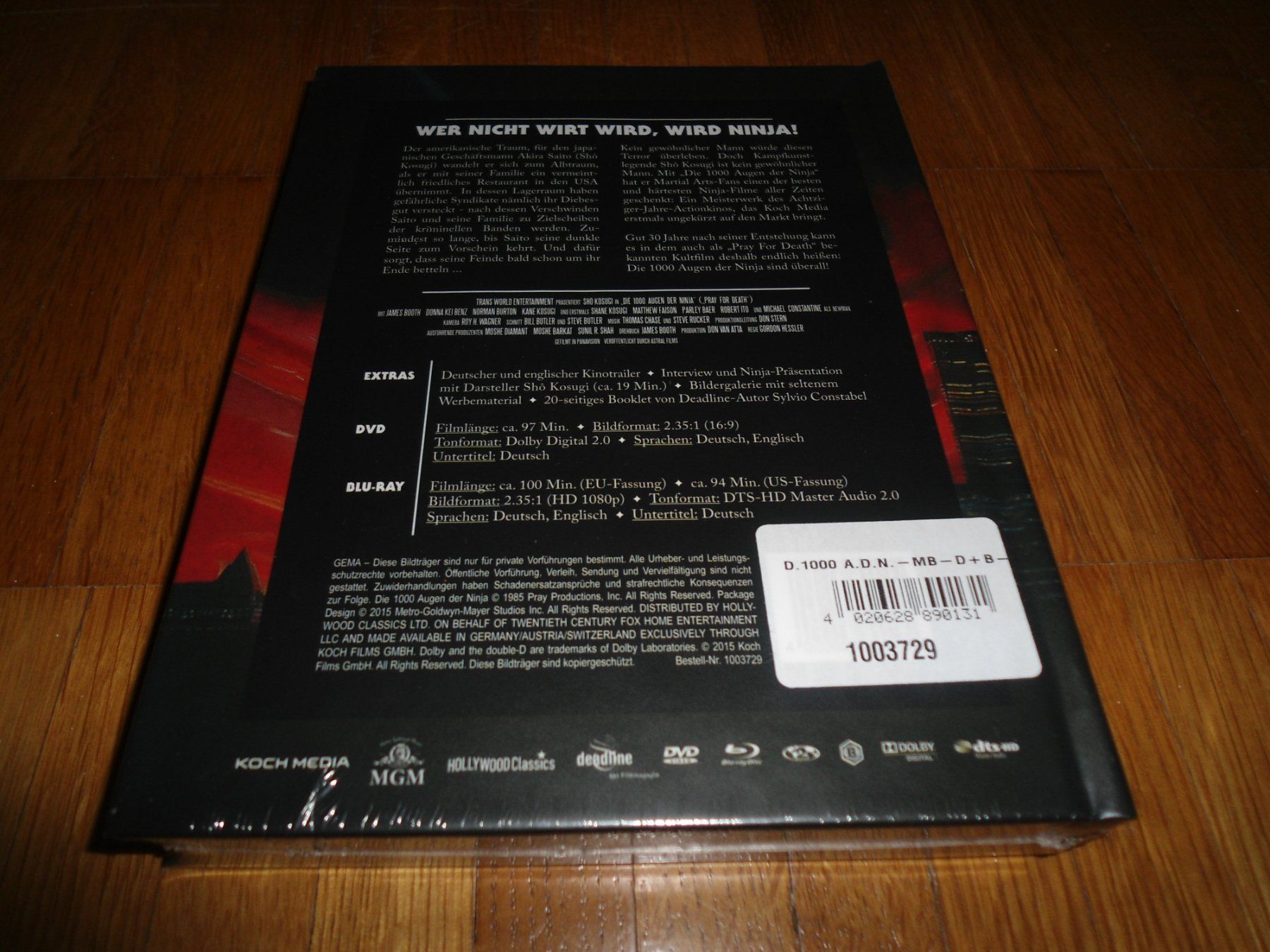 Tutti i DVDs: Die 1000 Augen der Ninja - A - UNCUT – Usato da Basel venduto da havsok 1