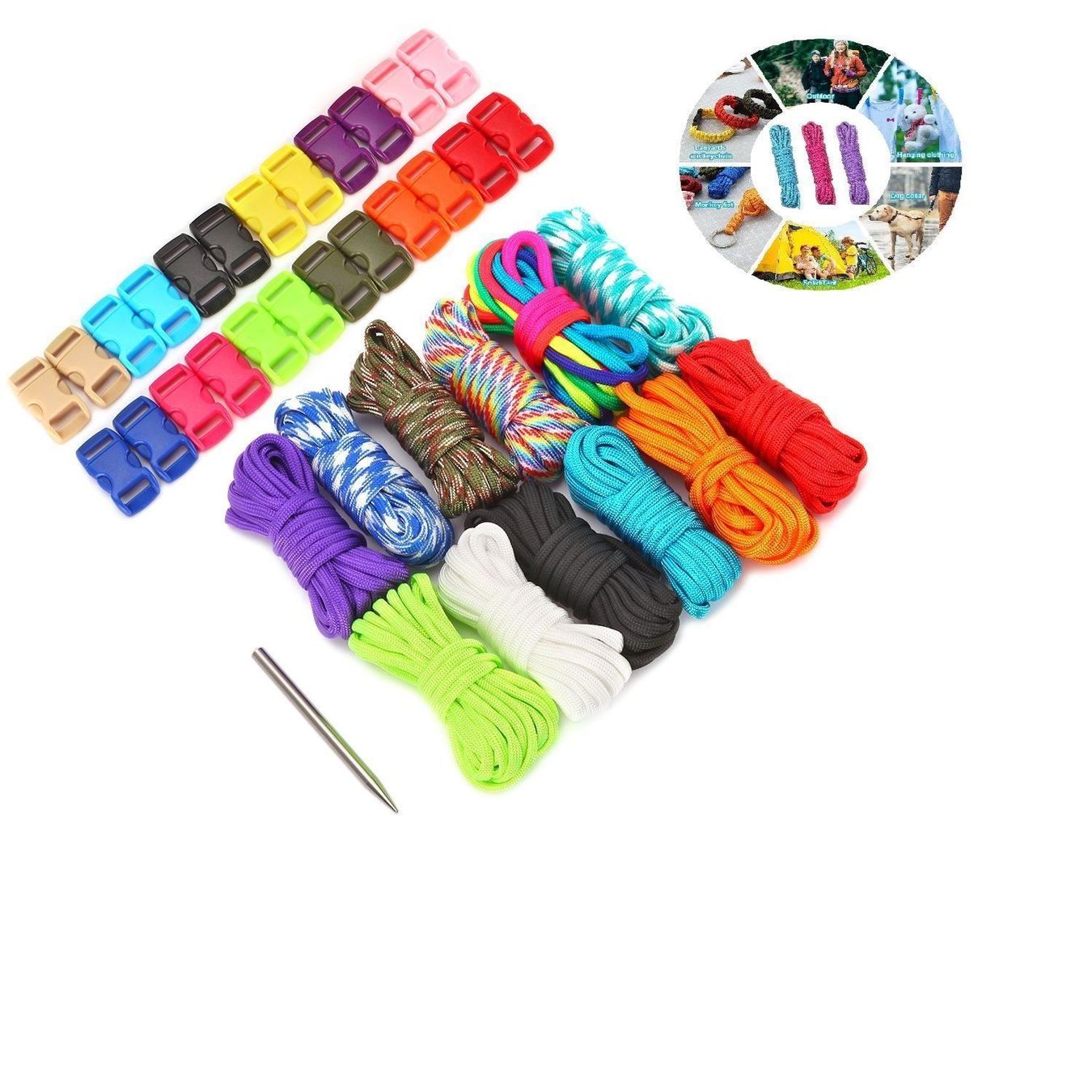 Corde: 12 Stück Paracord Rettungsseile Nylon – Nuovo (secondo la descrizione) da Thun venduto da 365buy