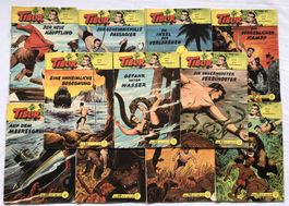 11x TIBOR-Hefte - HELD DES DSCHUNGELS - Nr.61-71