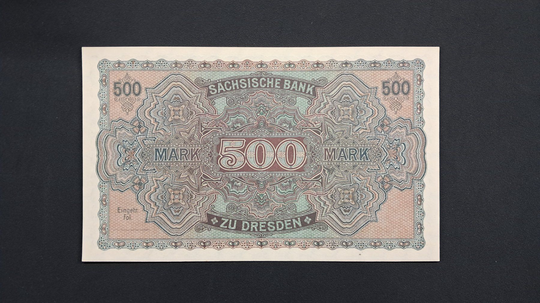 Banconote: Deutschland Sachsen 100 Mark 1922 Gem Unc – Nuovo e nell'imballaggio originale da Lufingen venduto da E-Auktion 1